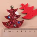 Weihnachtsbaum DIY Handgemachte Haarschmuck Glitzer Filz Patches Handyhuelle Dekorationen - Weihnachtsbaum Patch / Hellrosa