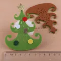 Weihnachten Filzbaum DIY Haarschmuck Material Handwerk Dekoration Teile SKU Anzeige Artikel - Weihnachtsbaum Patch / Gras Armeegrün