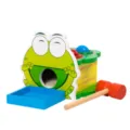 Giocattolo di martello in legno per bambini educazione precoce gioco interattivo con palline. - Stile Rana / Colorato