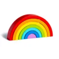 Giocattolo educativo in legno arcobaleno per bambini, puzzle creativo Montessori stanza. - MG arcobaleno classico