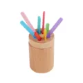 Wooden color sorting toy for toddlers, early education matching game with colorful sticks. - Precision Peg Cylinder / 5.5*5.5*8.5cm