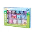 Kids wooden number train threading beads toy for early shape and color cognitive learning. - Small Train Bead Building Blocks / Colorful