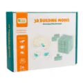 3D building model puzzle blocks toy set for kids preschool learning game with 60 challenges. - 3D Architectural Model Building Blocks