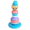 Holz Stapelturm Spielzeug für Babys, bunter Ring Puzzle Stehaufmännchen für die frühe Kindheit. - Bär-Stil