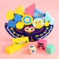 Wooden owl stacking balance blocks toy for kids early education cognitive shape sorting game - Owl Balance Blocks