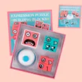 Cubo mágico de madera cambio de cara bloques a juego mesa educativo niños juguete divertido - Set familiar