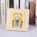 Giocattolo educativo in legno per bambini, puzzle Montessori per apprendimento precoce. - Stile Nonna