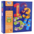 Wooden number puzzle toy for kids, colorful animal shape cognitive learning set for early education - Number Puzzle
