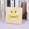 Wooden Montessori Animal Puzzle Toy Cute Frog Shape Early Educational Learning Toy for Kids - Frog Style