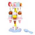 Wooden ice cream dessert stand toy set, colorful pretend play pastry display for kids - mbj 3-Tier Cake and Ice Cream 0.75kg