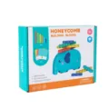 Gioco educativo di equilibrio in legno con elefante blocchi da impilare bambini - Blocchi di Costruzione a Nido d'Ape con Bilanciamento di Elefante / 90 Blocchi + 40 Carte + 11 Elefanti / Colorato