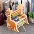 Giocattolo educativo per bambini in legno multifunzionale xilofono abaco canguro - Xilofono canguro 2 in 1