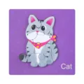 Puzzle en bois chat pour enfants, jouet éducatif précoce d'animal de dessin animé beau. - Chat