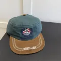 Koreaanse stijl colorblock ribfluweel platte rand honkbalpet, retro geborduurde pet. - 56-58cm (Verstelbaar) / Donkergroen
