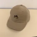 Washed casual short brim baseball cap for men and women outdoor sun protection fashion hat. - 56-58cm (Adjustable) / Camel