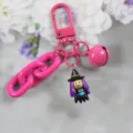 Llavero de bruja de Halloween rosa, colgante de resina lindo abalorio de bolso color caramelo - Estilo 3