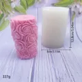 Silikoniko kaloupi gia kylindriko keri triantafyllo 3D aroma keri cheiropoiito - Καλούπια για κεριά τριαντάφυλλο