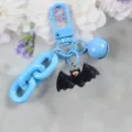 Llavero de murciélago de resina azul estilo Halloween bonito color caramelo colgante bolso - Estilo 7