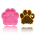 Molde de silicona con huella de pata DIY resina epoxi de cristal llavero de garra de oso bolso - Pata de oso