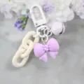 Süßer lila Schleifen Schlüsselanhänger mit Glocke, stilvoller Taschenanhänger für Damen und Mädchen. - Schleife Schlüsselanhänger (Stil 7)