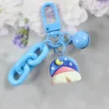 Portachiavi tenda da campeggio blu e grazioso ciondolo per borsa con charm in resina. - Modello 6