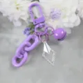 Paarse strass sleutelhanger legering diamant hanger schattige bel tas accessoire - Stijl 18