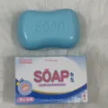 Süßes blaues Squishy-Spielzeug in Seifenform mit kreativer Geschenkverpackung - Blaue Seife / Blaue Seife Squishy im OPP-Beutel