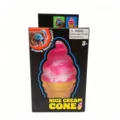 Eiscreme-Waffel Squishy Anti-Stress-Spielzeug in Verpackung Nahaufnahme - Kartonverpackung / Rosa