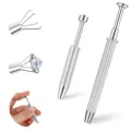 2pcs outil de ramassage de diamant à 4 griffes en acier inoxydable pour boucles d'oreilles. - Style C