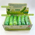 Simulations-Gurken-Squishy-Spielzeugset in einer Displaybox für das sensorische Spiel - Gurke (Karton) / 6-Teiliges Set