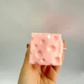 Rosafarbener Käse-Stressball aus TPR mit weicher Ölfüllung zur Entspannung und Dekoration - 5cm / Rosa