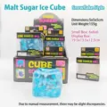 Blaues Schneeflocken-Maltose-Squishy-Würfel Anti-Stress-Spielzeug mit Einzelverpackung - Schneeflocke Stil / Einzelne Box / Blau Schneeflockenmuster (Karton)