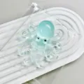 Soft translucent teal octopus squishy toy for stress relief and sensory play - Octopus / Transparent Green
