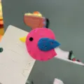 Rosa Filz Vogel Haarklammer, süßes handgemachtes Cartoon Haaraccessoire für Frauen und Kinder. - Fuchsia