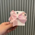 Kinder zweifarbige Schleife Haarklammer süße rosa Band Haarspange für kleine Mädchen Alltag - Lotosrosa