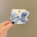 Zweifarbige lagige Schleife Haarklammer für Mädchen, süßes blaues Band Haar-Accessoire - Saphirblau
