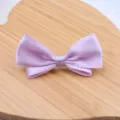 Light purple satin bow hair clip sweet Japanese style hair accessory for women and girls daily wear - Semi-finished Product (I2-2) / Soft Purple Semi-finished Product