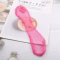 Accesorio de pelo de malla rosa vivo, bonito aro de moño para peinados infantiles y DIY. - Accesorio Orejas Rosa Fucsia Completo