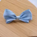 Pinza de pelo con lazo azul claro dulce estilo japonés accesorio lindo para niñas. - Producto Semielaborado Azul Hielo