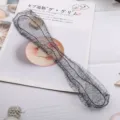 Red para el pelo negra cubierta para moño accesorio brillante elegante herramienta peinado - Accesorio Orejas Negro Elegante