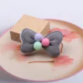Kinder Haarschmuck Schleife Haarklammer DIY Mädchen handgemachte Kopfbedeckung Teile - Schleifen Halbzeug Zubehör (G1-3) / Freizeitgrau