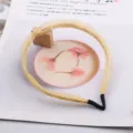 Diadema de malla dorada accesorio para el pelo lindo de niña moda diaria elegante - Diadema Dorado Brillante Solo