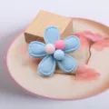 Blaues Stoff Blumen Haarschmuck DIY Baby Haarschmuck Handwerk dekorative Teil süß. - Blumen Halbzeug Zubehör (K1-6) / Hellblau