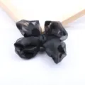 Schwarze Chiffon Punkte Schleife Haarklammer Kinder Sommer Haarschmuck fuer Mädchen. - DIY Material (36) / Tiefschwarz