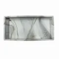 Bandeja de almacenamiento de silicona rectangular con patrón de mármol para fregadero de cocina - Mármol