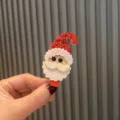 Weihnachten Weihnachtsmann Haarklammer süsser Glitzer Pony Clip für Damen und Mädchen. - Glitzer Weihnachtsmann-Stil / Lotuswurzel Haarnadel TA4-1