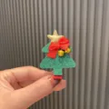 Weihnachtsbaum Haarklammer glitzernde rote Schleife Haarschmuck für Kinder Weihnachts-Clip - Sattes Grün