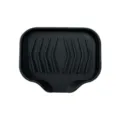Portasapone in silicone nero durevole con design di drenaggio, supporto antiscivolo. - Portasapone a Piccola Apertura / Nero