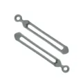 Bridas de silicona gris con hebilla de corazón, organizador de cables y correa de sujeción. - Gris
