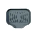 Portasapone in silicone grigio con design auto-drenante, vassoio antiscivolo per bagno - Portasapone a Piccola Apertura / Grigio